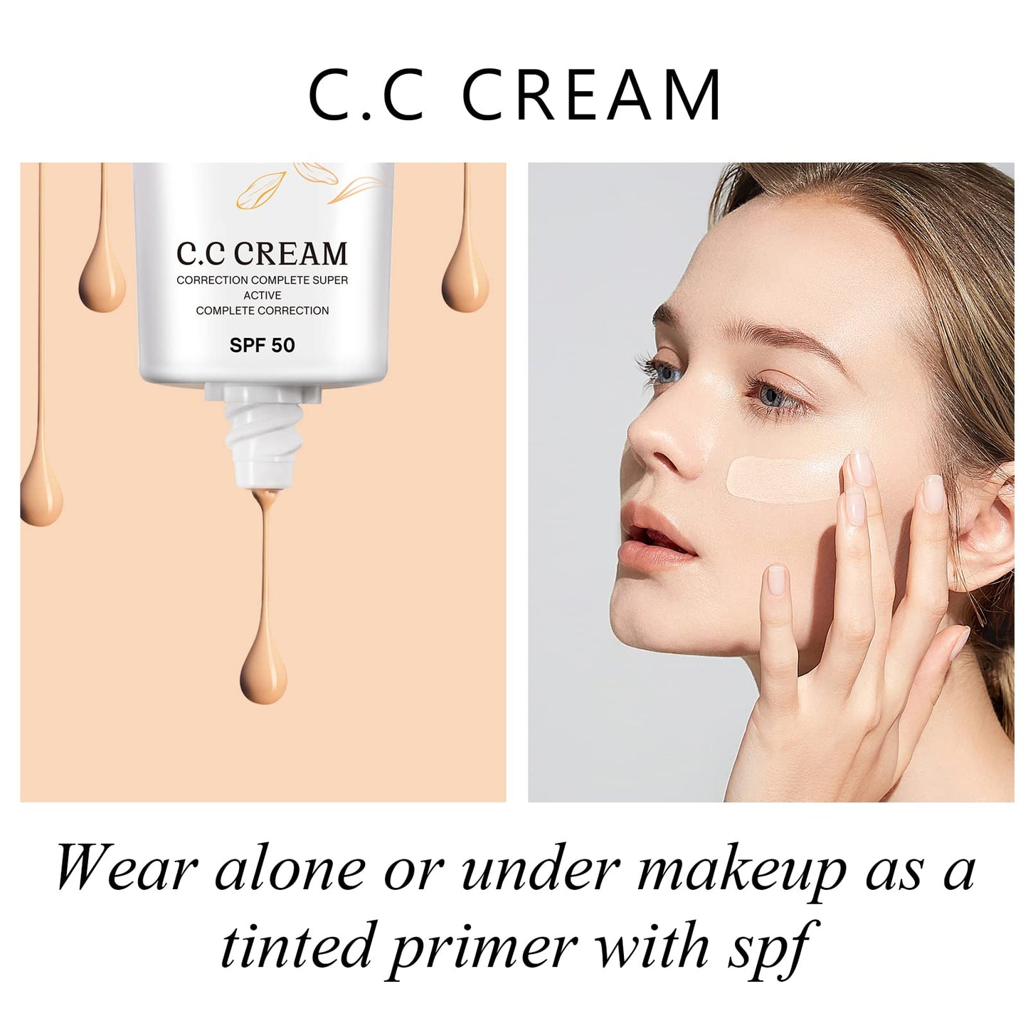 Nifeishi CC Cream SPF 50 sun protection label