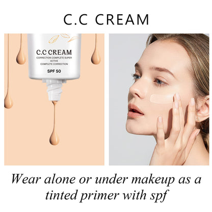 Nifeishi CC Cream SPF 50 sun protection label