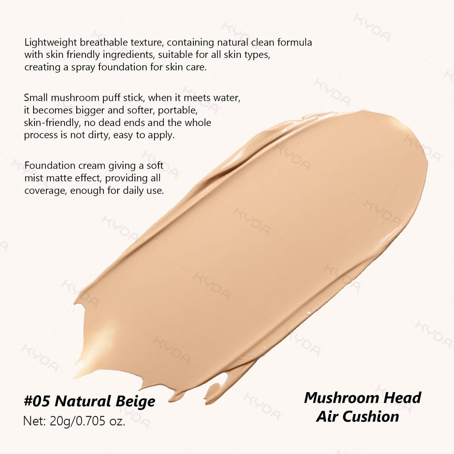 Open view of Ownest mushroom head air cushion bionic film