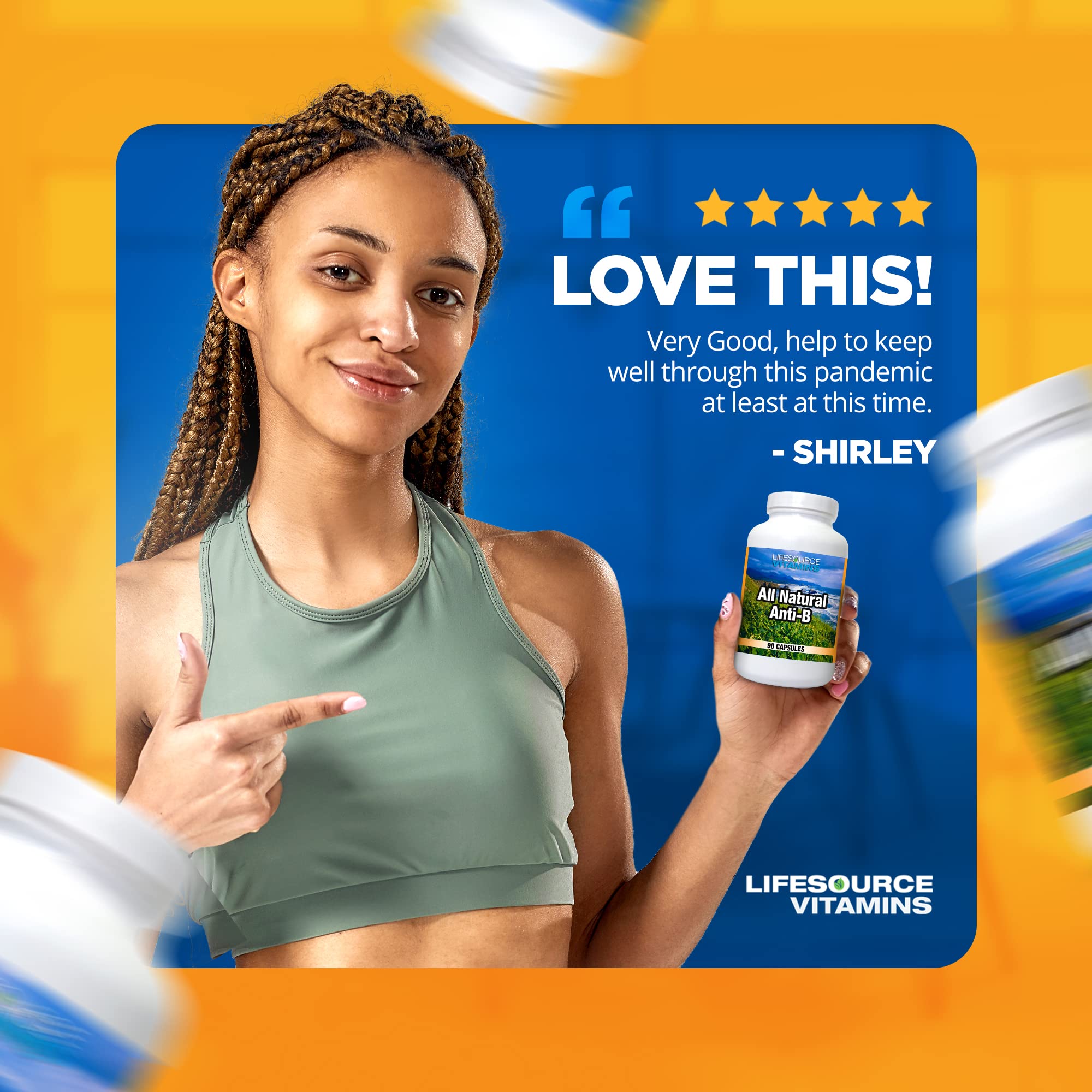 LifeSource Vitamins 90 capsules supplement bottle label