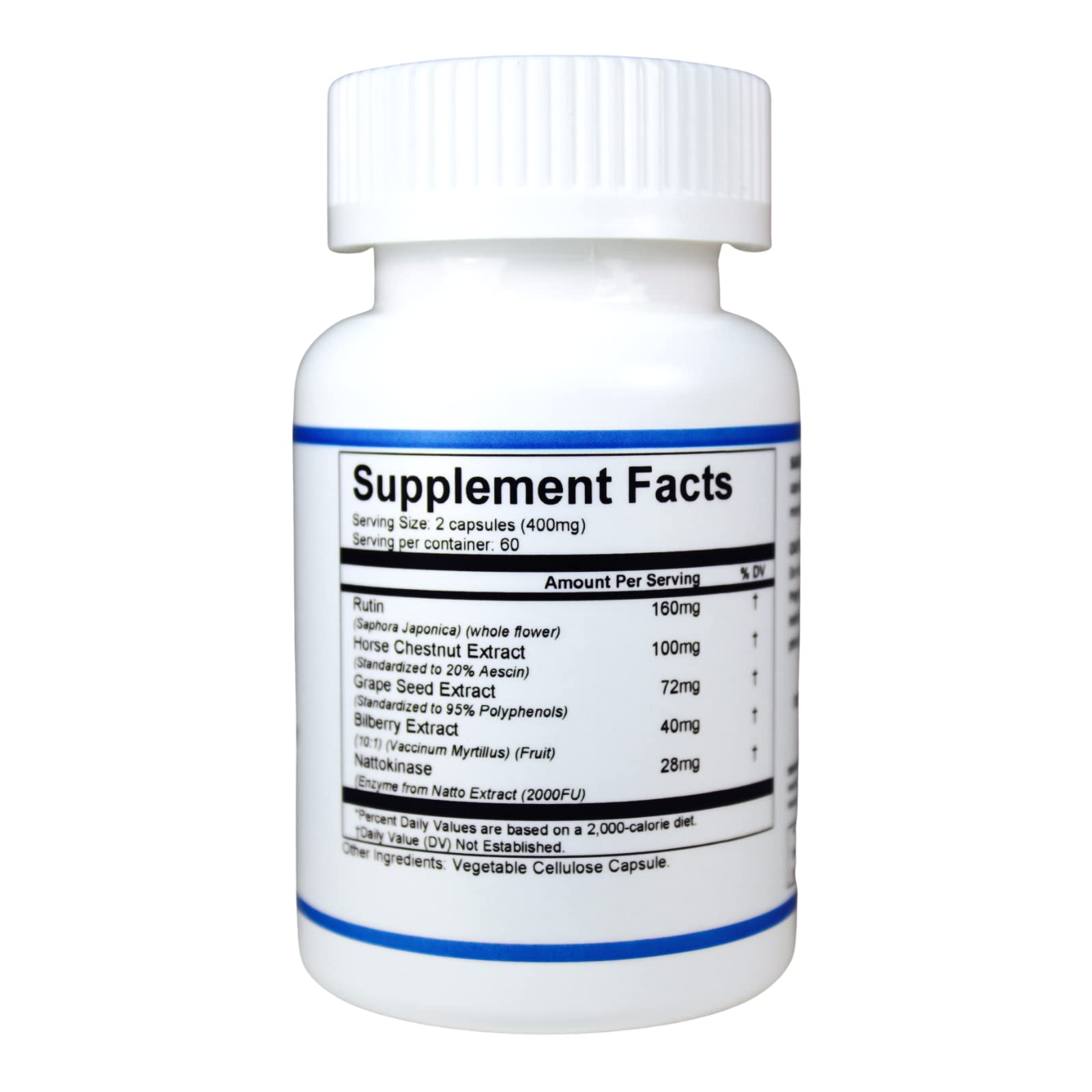 Herbs SRA VeinCare dietary supplement supplement facts and ingredient label list