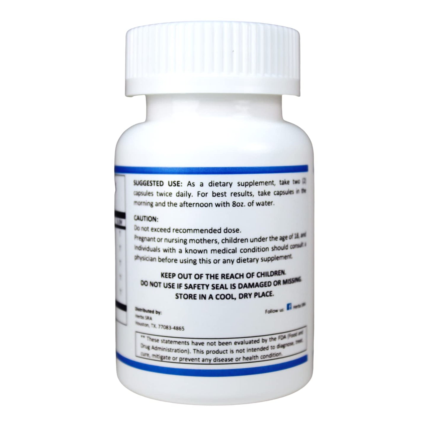 Herbs SRA Vein Care vegetarian capsules for leg vein health and swelling reduction