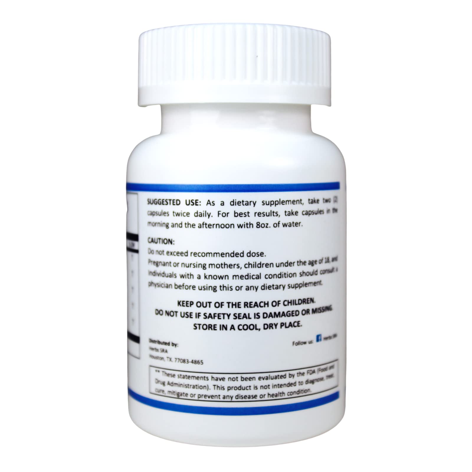 Herbs SRA Vein Care vegetarian capsules for leg vein health and swelling reduction
