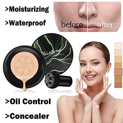 Mushroom head applicator sponge for air cushion foundation