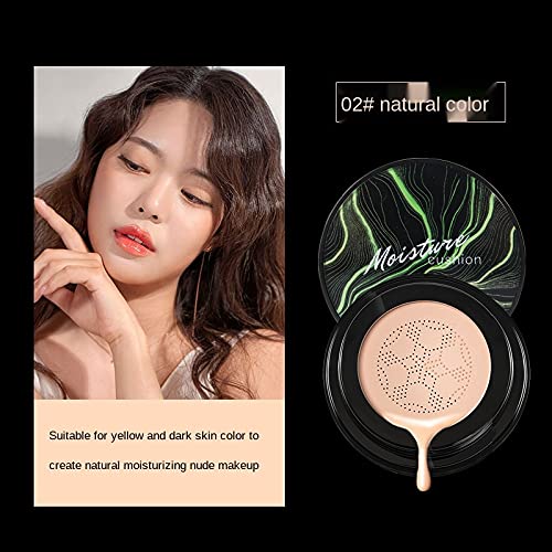 Model applying mushroom head foundation for natural coverage