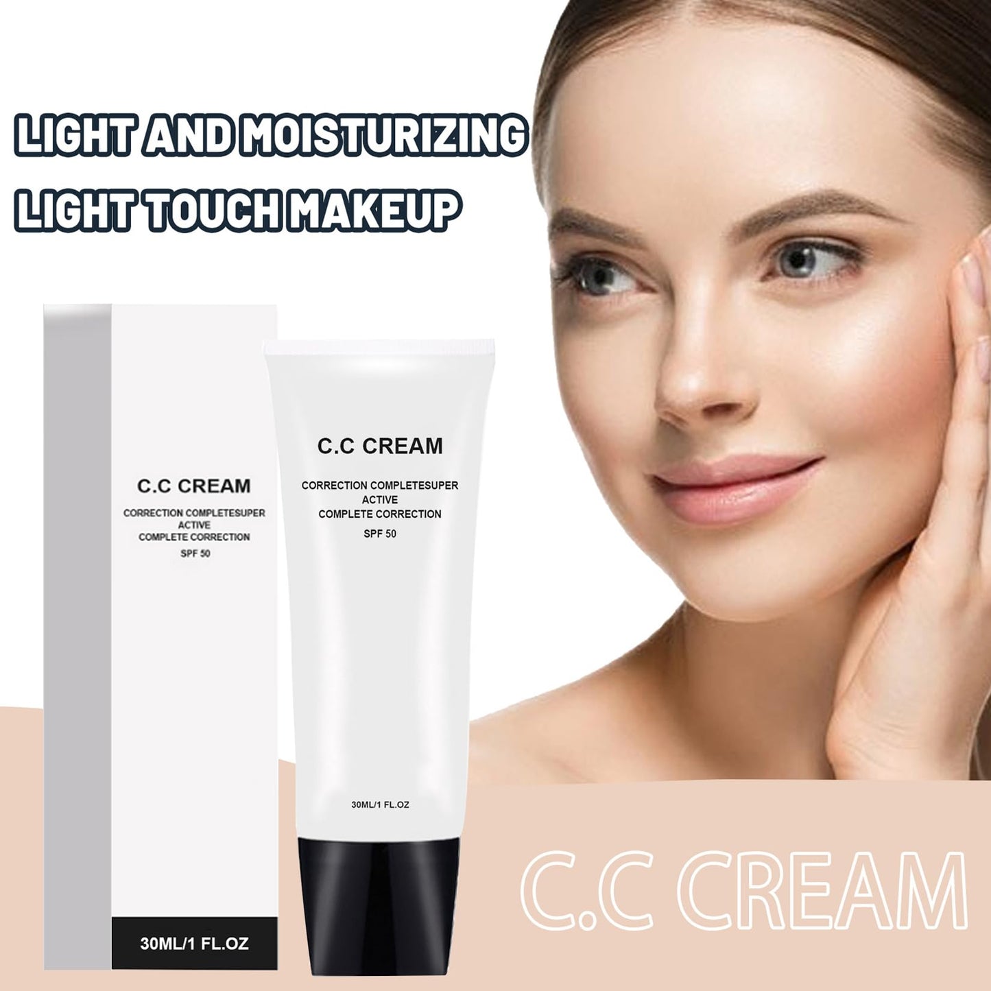 Xoyssfy CC Cream SPF 50 application on skin