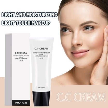 Xoyssfy CC Cream SPF 50 application on skin