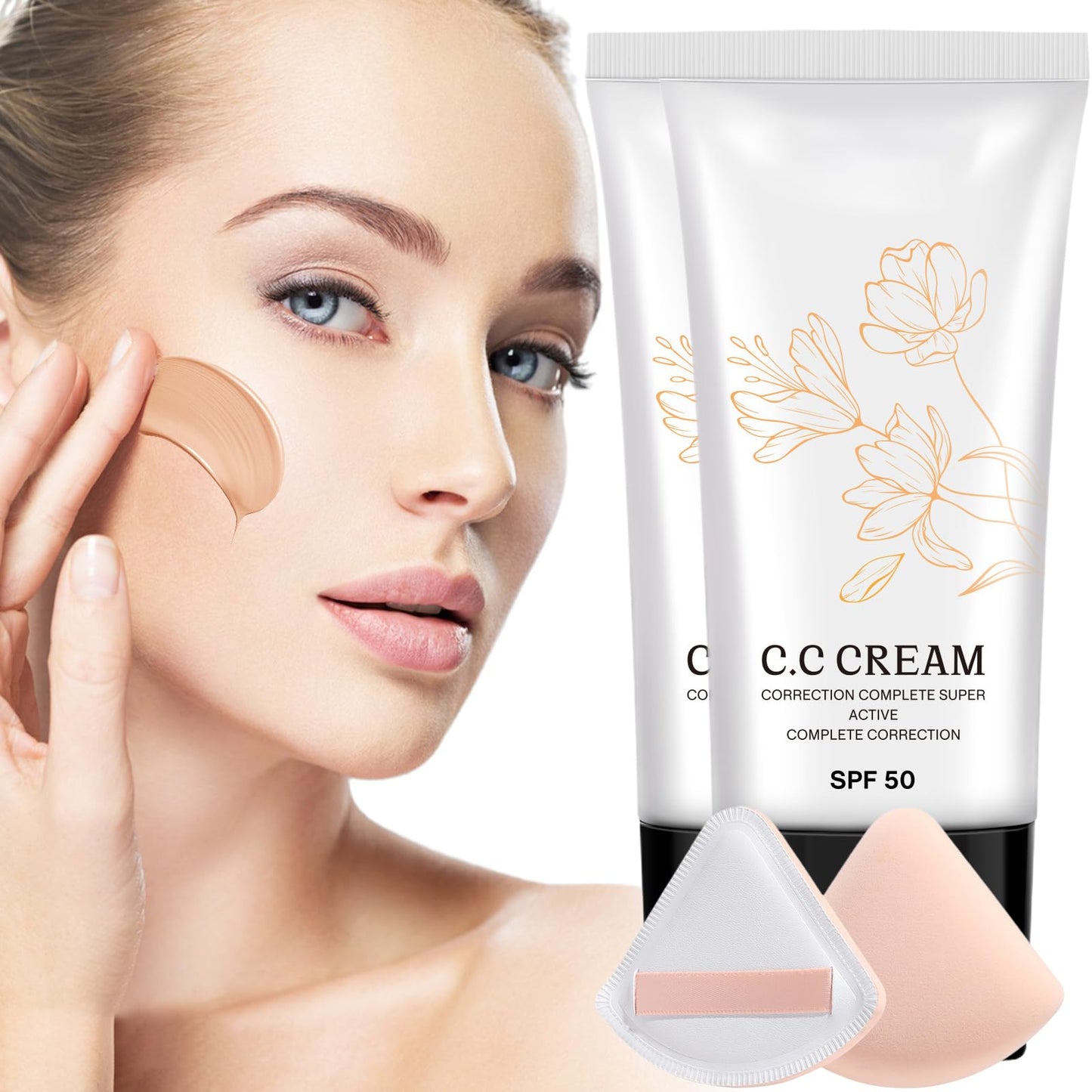Cappuvini color changing CC cream texture demonstration