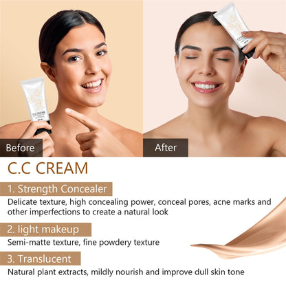 Close up of Cappuvini CC cream SPF 50 label