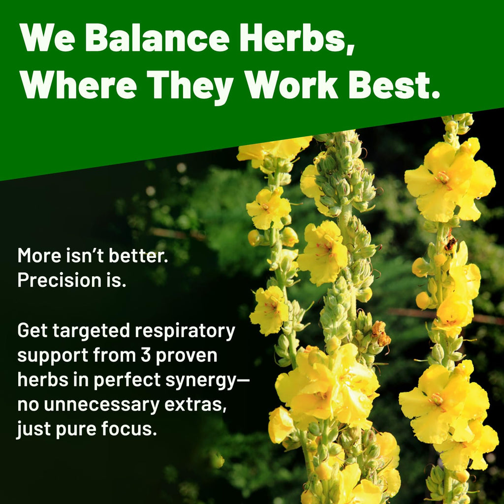 Close up of Vivcmin Mullein Lung Detox supplement label details