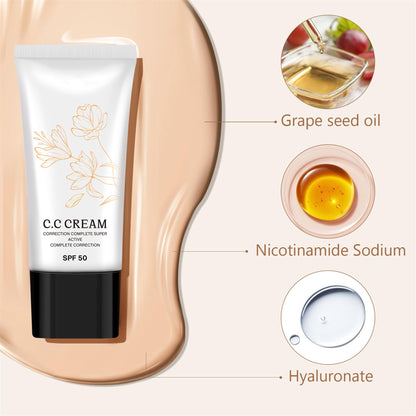 Cappuvini CC cream swatch showing color transition