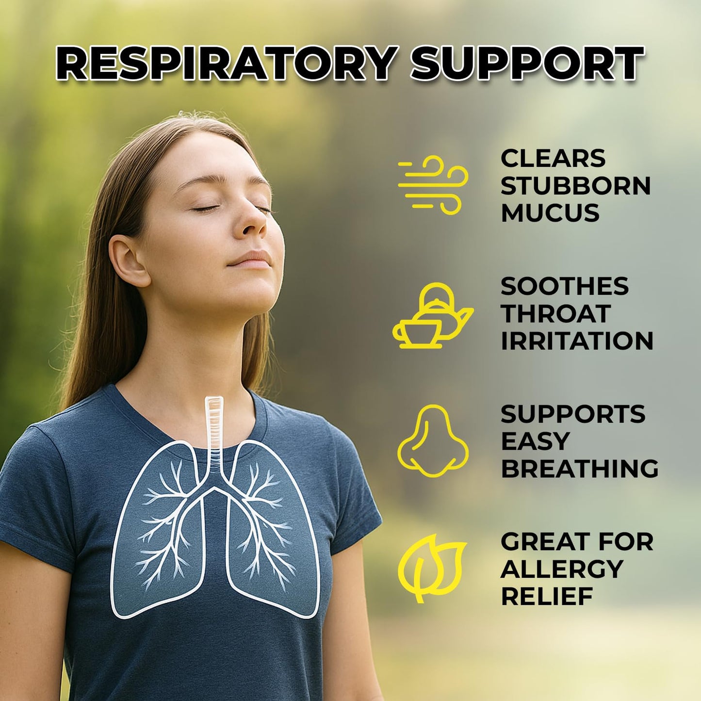 Dropper usage of Inhale Mullein Leaf Extract liquid supplement