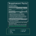 Side profile of Gaia Herbs Echinacea Goldenseal 60 capsule bottle