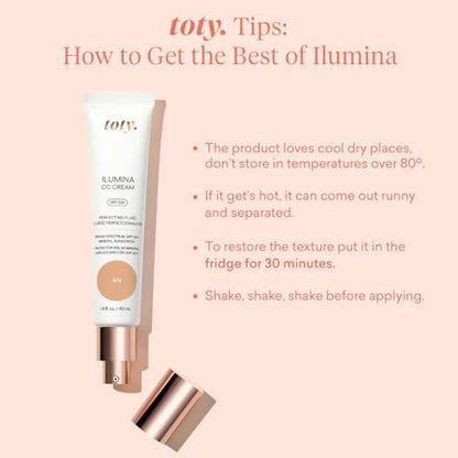 Sofia Vergara Toty CC Cream texture and shade swatch