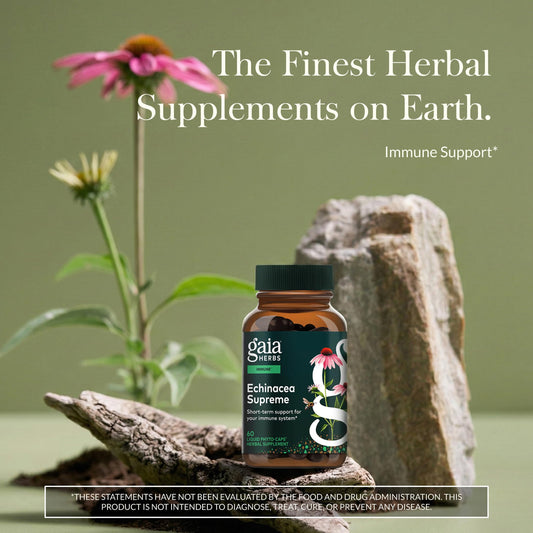 Gaia Herbs Echinacea Supreme capsules liquid phyto-cap technology