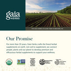 Top view of Gaia Herbs Echinacea Goldenseal bottle cap