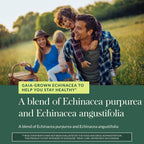 Close up of Gaia Herbs Echinacea Supreme nutritional facts