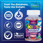 Close up of Natures Craft immune support gummy texture