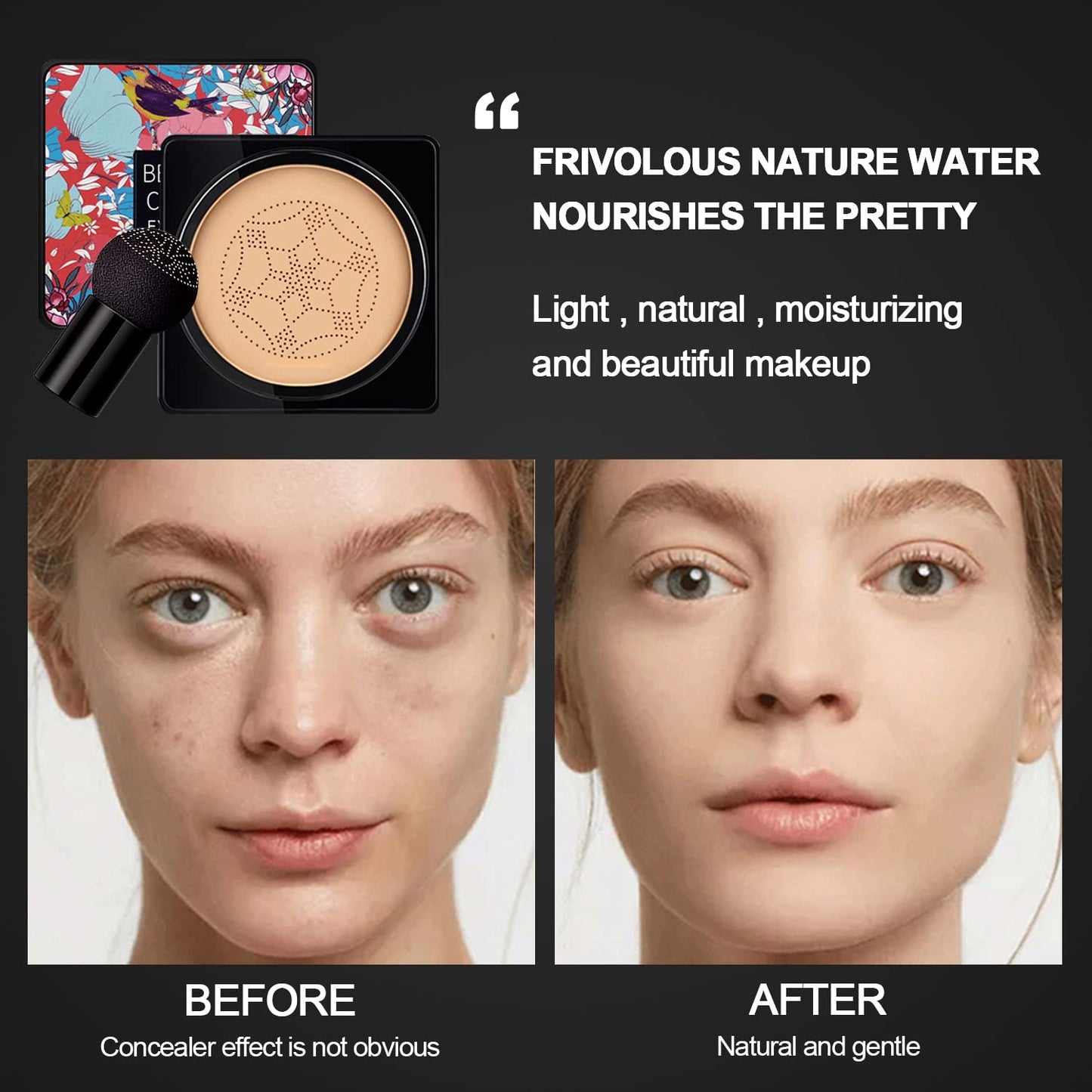 Nuibo moisturizing concealer makeup base texture