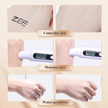 Yasovigi full coverage face makeup container showing authentic labeling information