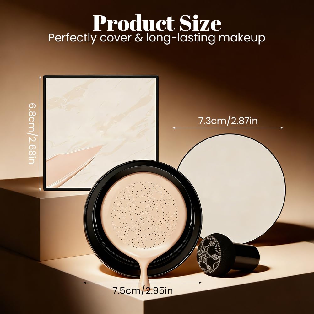 Waterproof testing demonstration of the long lasting Drkicsy cushion makeup base.