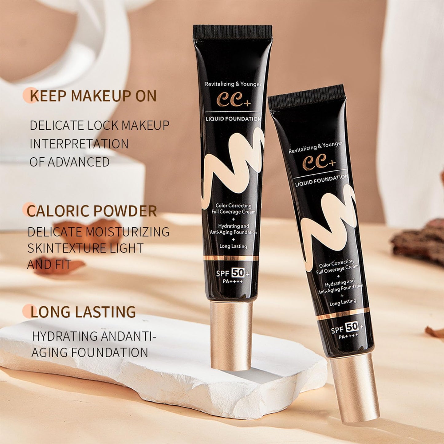 Laikme CC Cream SPF 50 waterproof and long lasting label