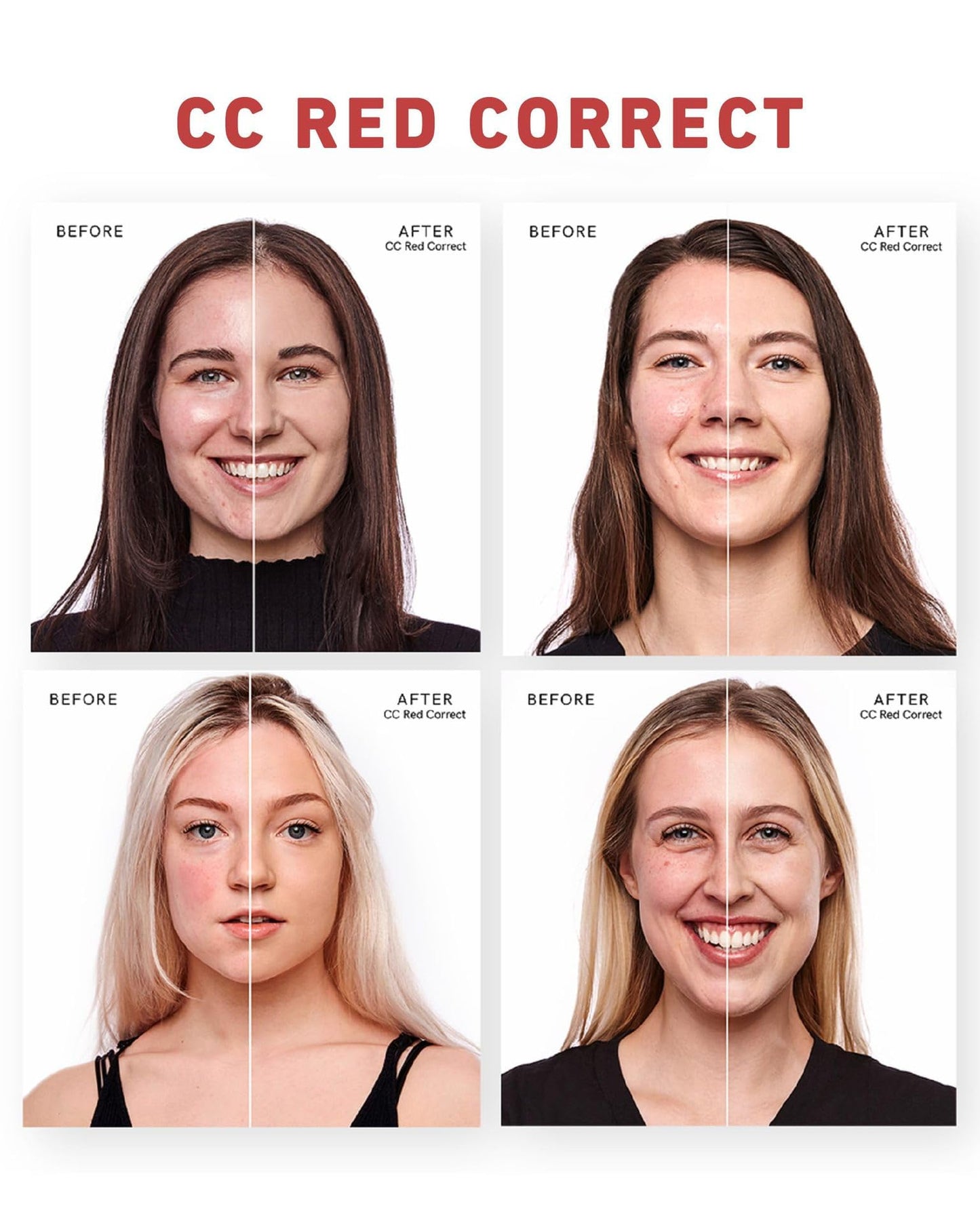 Wwaiwenl CC cream application process on face for redness