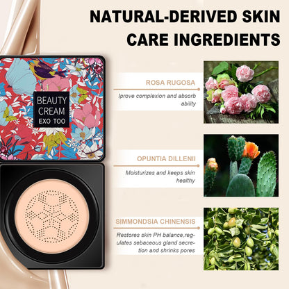 Detailed view of Nuibo CC cream floral packaging design