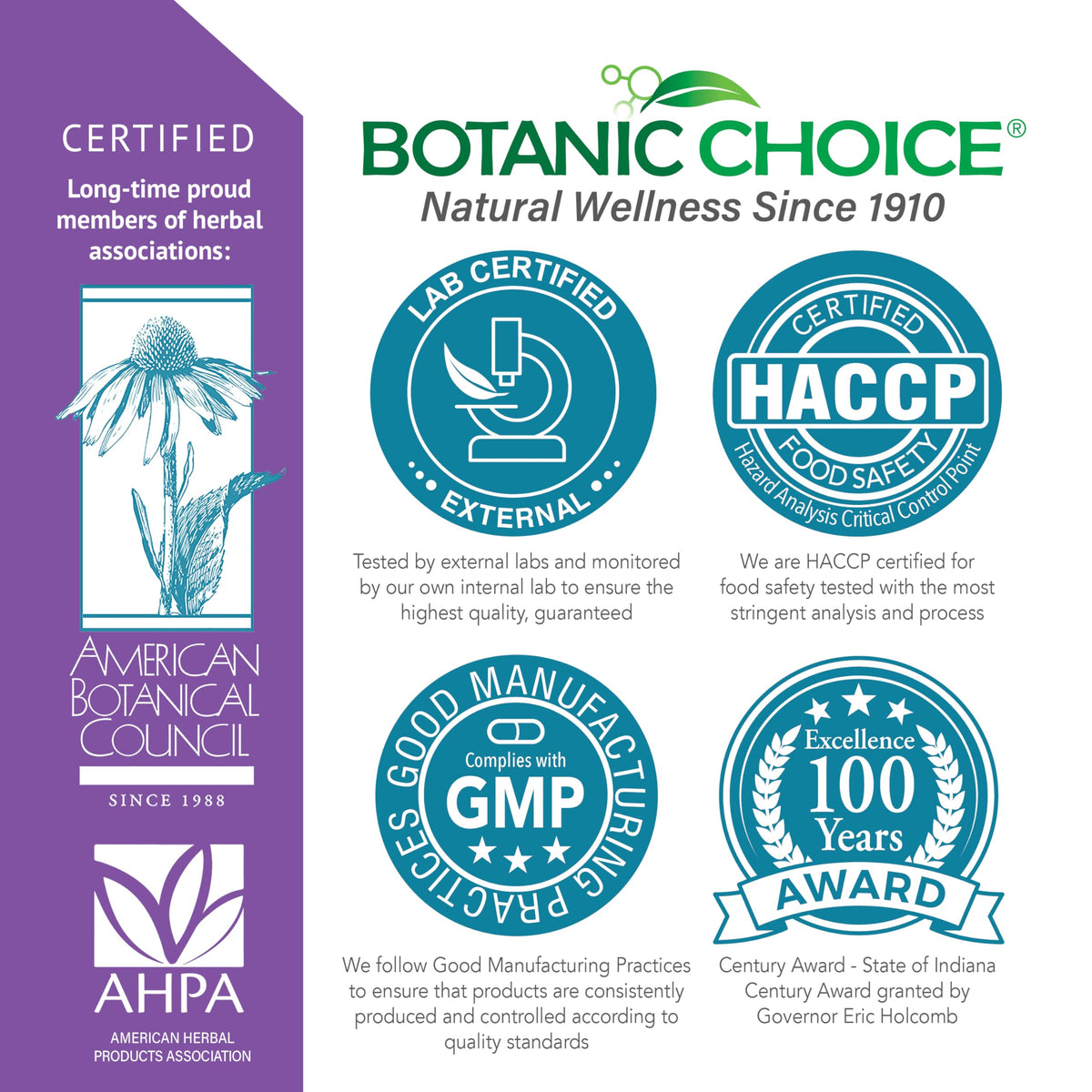 Authentic USA imported passion flower extract by Botanic Choice