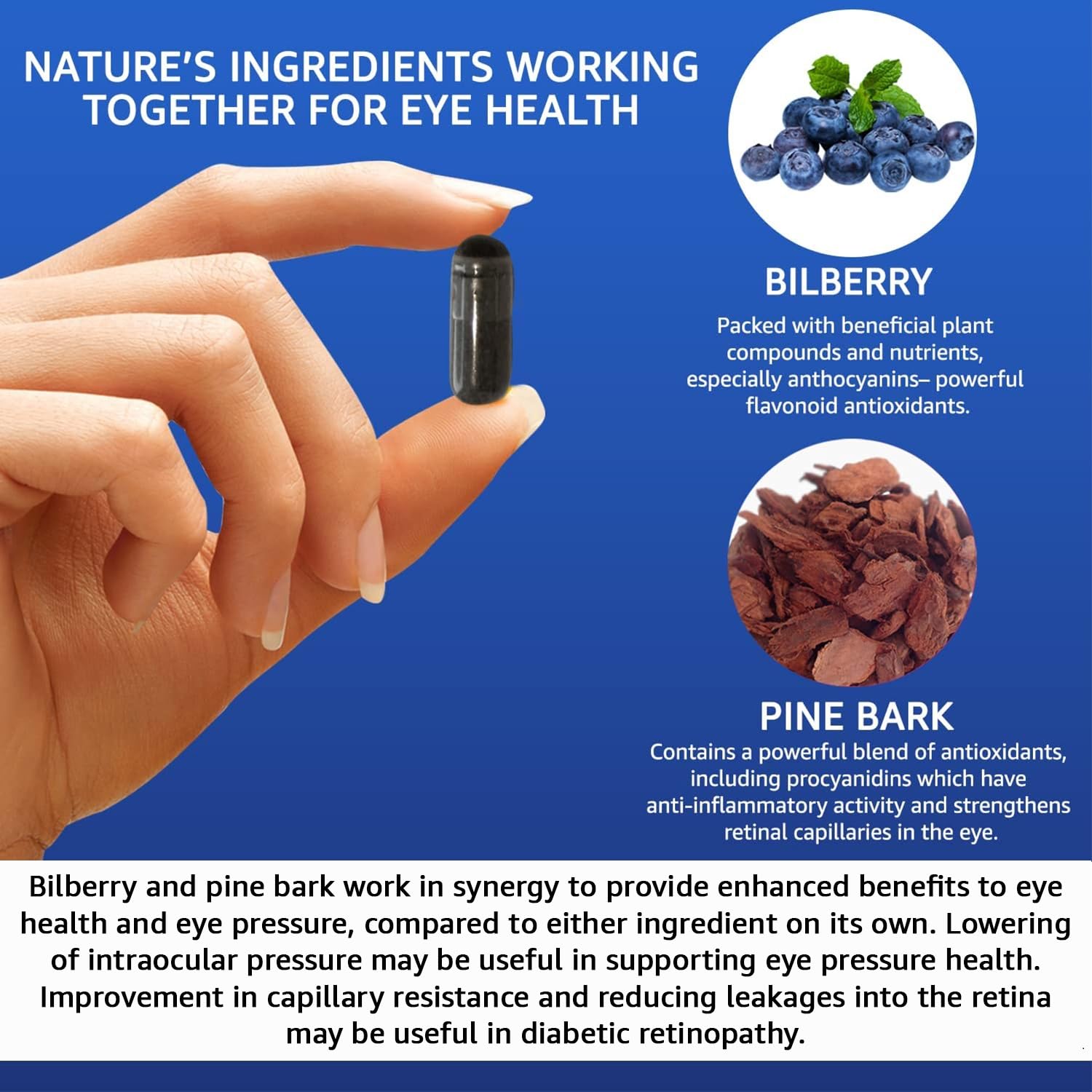 Side label of Vision Defender BP showing standardized ingredient facts and UK manufacturing quality standards.