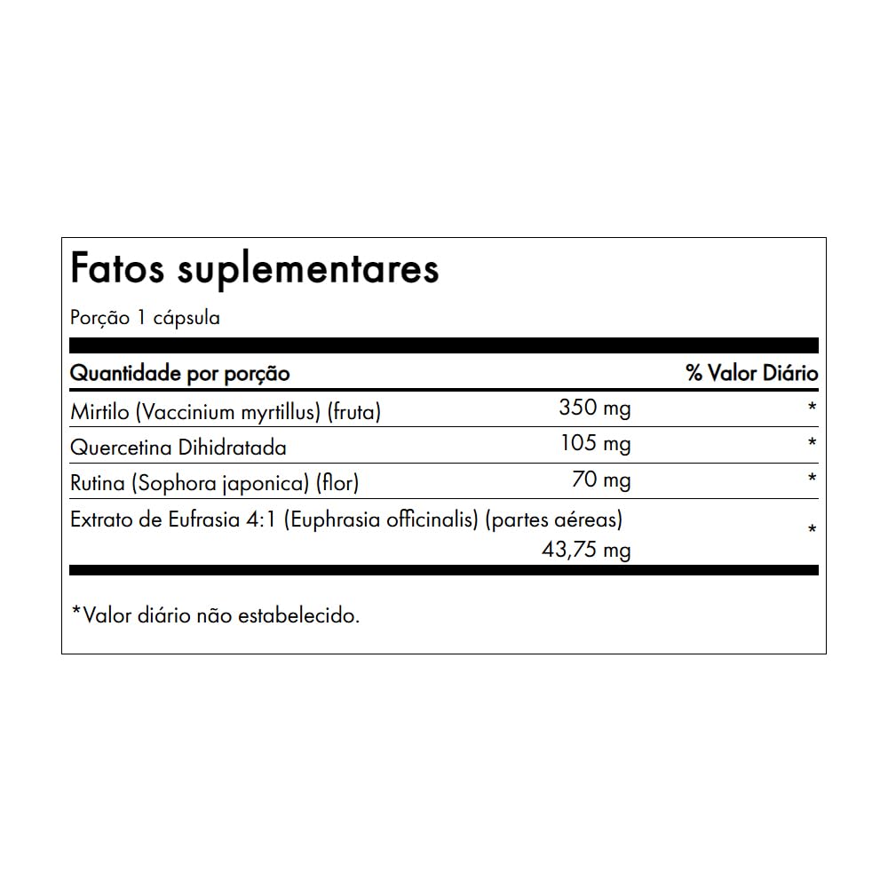 Authentic imported Swanson vision support capsules packaging showing ingredient facts.