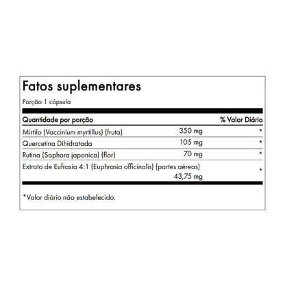 Authentic imported Swanson vision support capsules packaging showing ingredient facts.