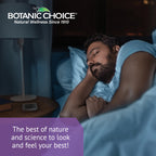 Back view of Botanic Choice supplement bottle with ingredient list