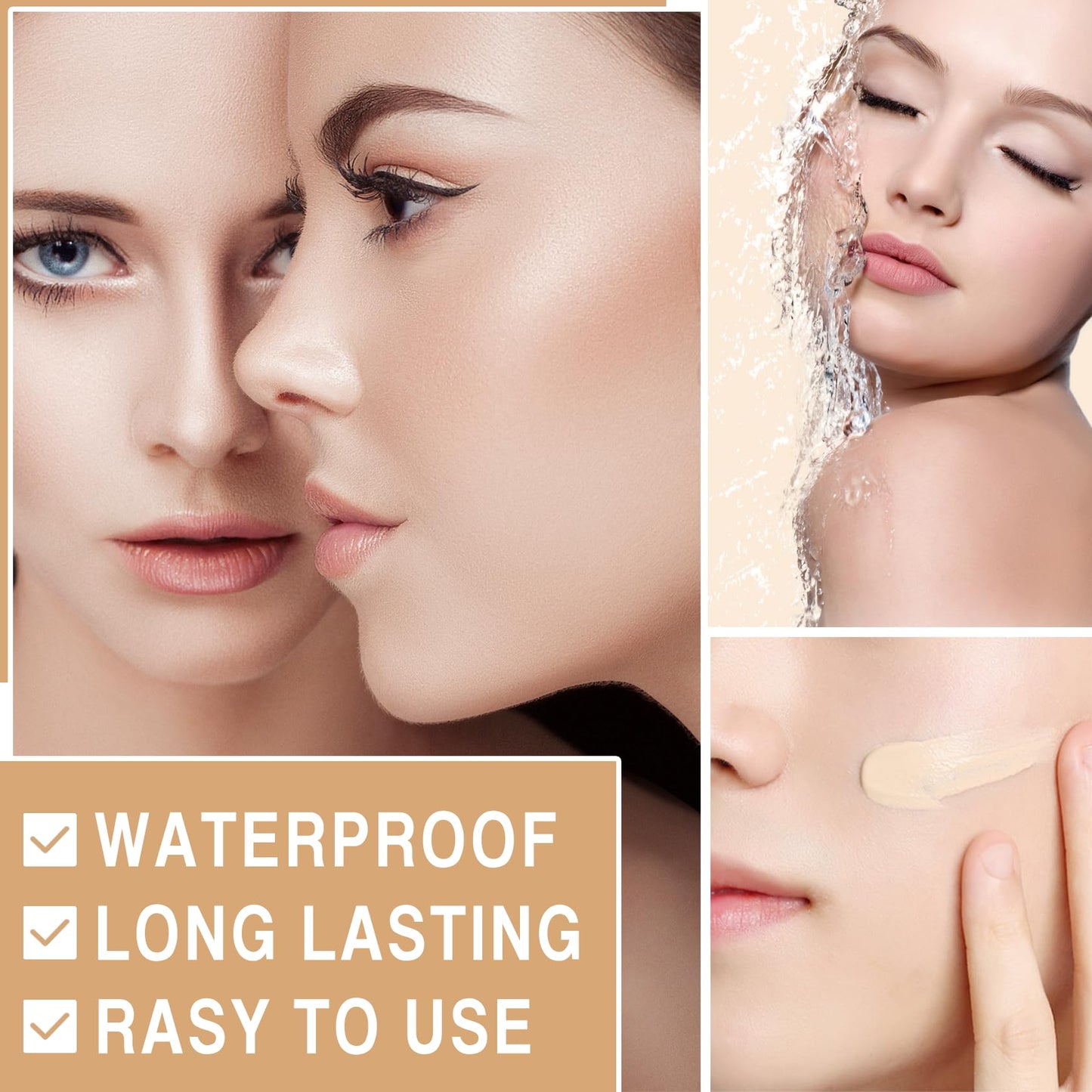 Close up of Hairline CC cream SPF 50 packaging