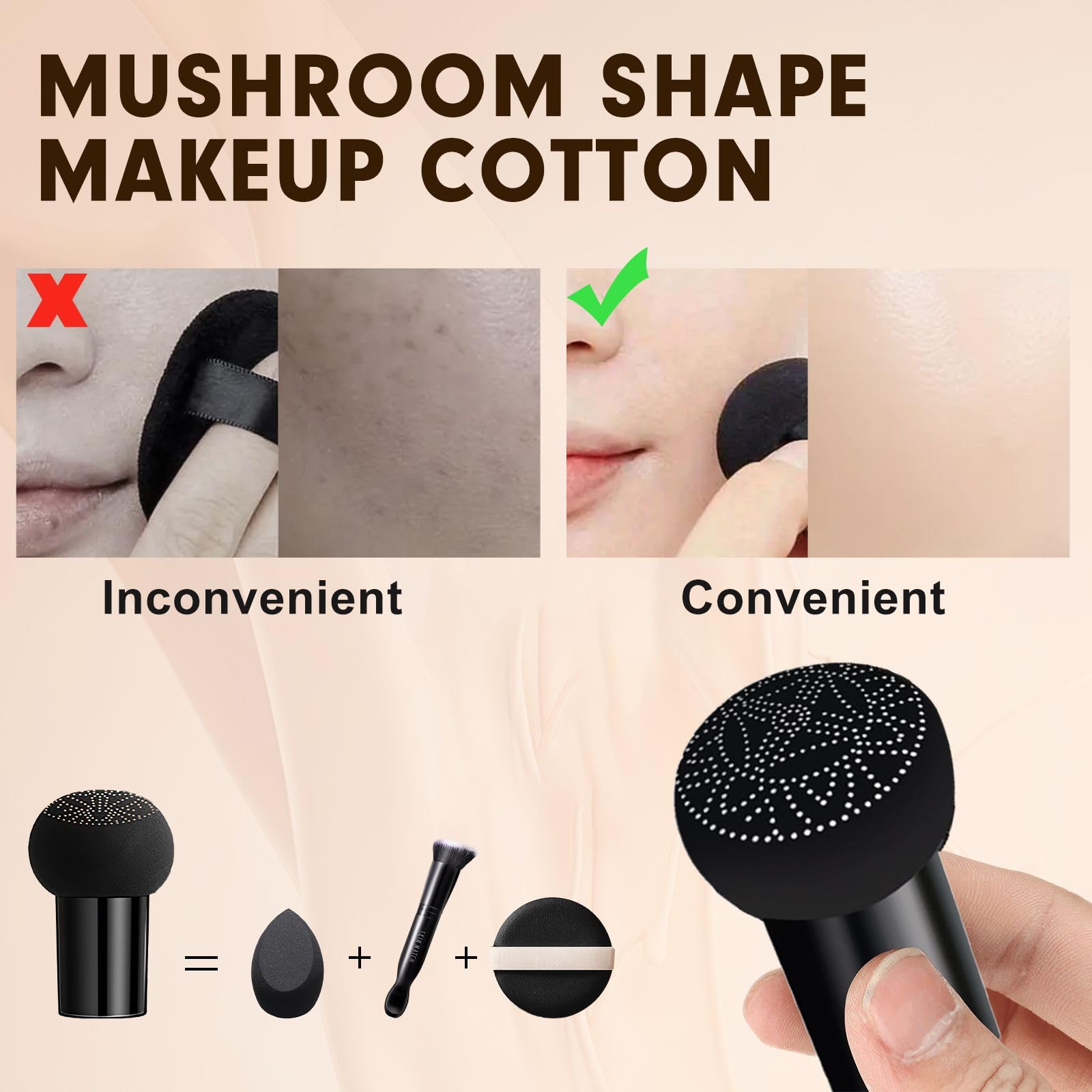 Natural shade CC cream cushion open view