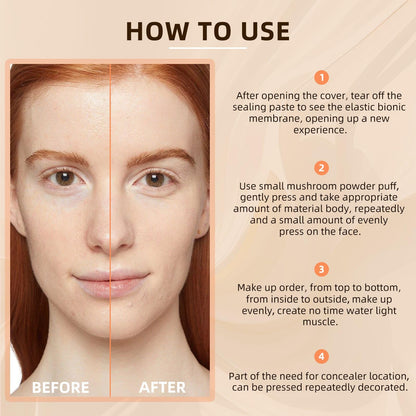 Compact design of the CC cream for travel