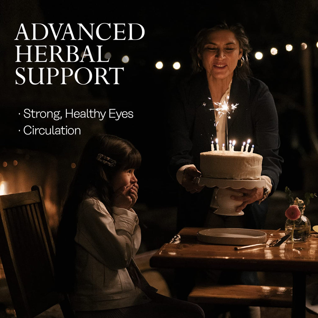 Solaray Bilberry fruit extract dietary supplement capsules for healthy circulation and night vision.