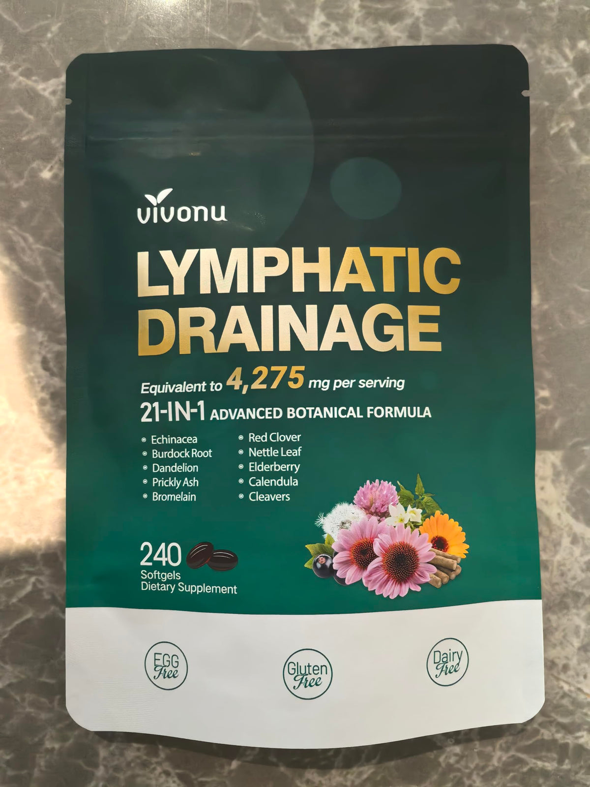 VivoNu lymphatic support health supplement imported in India