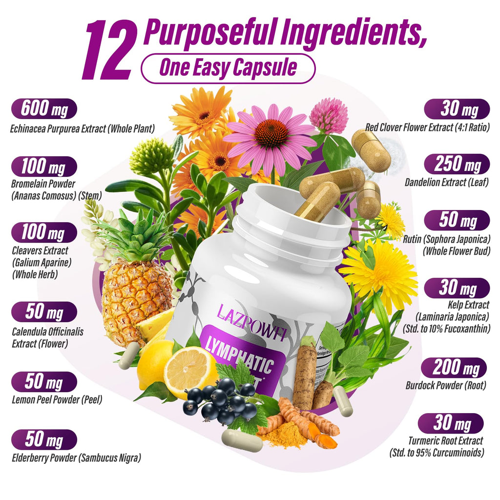 Lazpowfi 1540mg supplement bottle with 60 capsules
