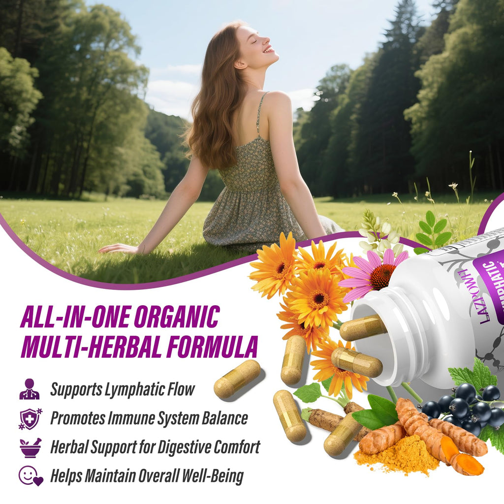 Side view of Lazpowfi dietary supplement packaging
