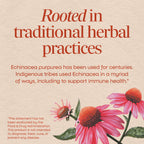 Nature's Way Echinacea Purpurea vegan capsules nutrition label details