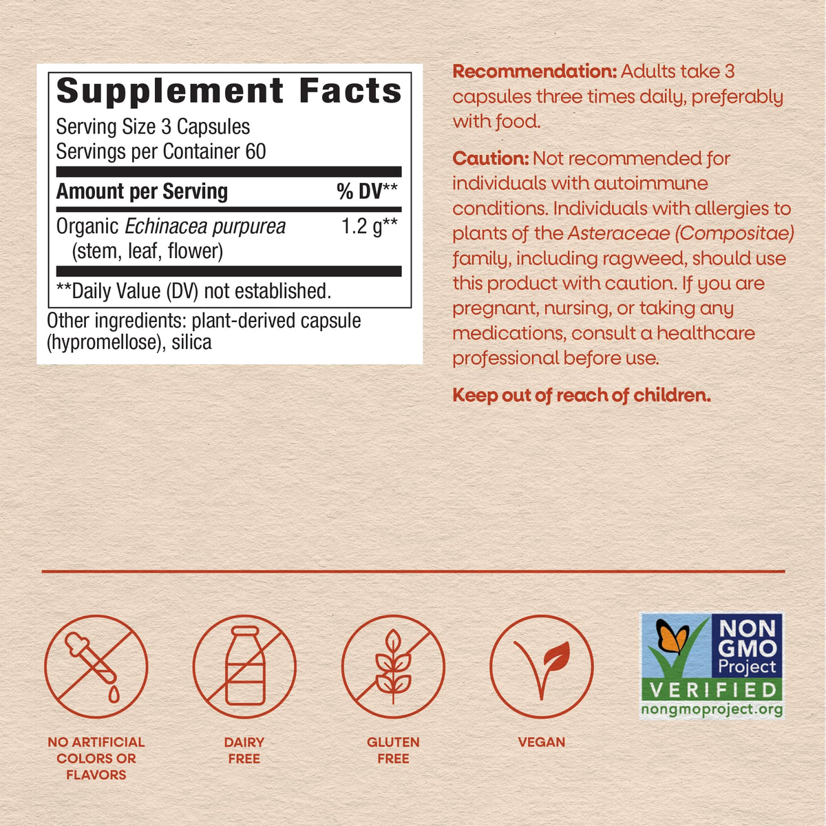 Authentic Nature's Way herbal supplement bottle for immune health