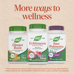 Nature's Way Echinacea Purpurea 180 count bottle back panel ingredients