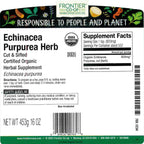 Close up of cut and sifted organic Echinacea Purpurea herbal tea