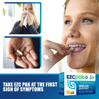 EZC Pak immune support supplement box branding details