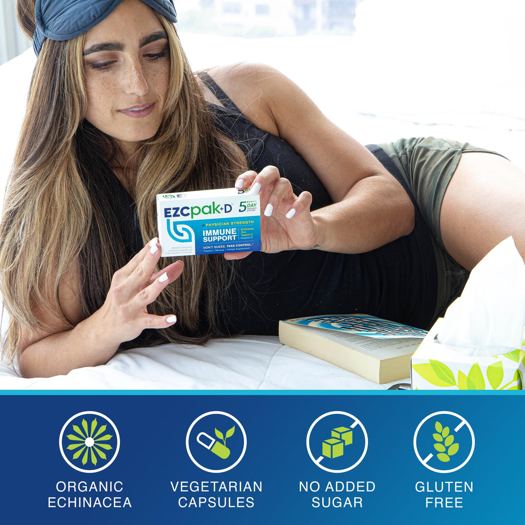 Travel-friendly EZC Pak immune support pack for seasonal wellness
