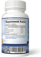 Authentic USA imported YongWell vision support supplement bottle back panel instructions