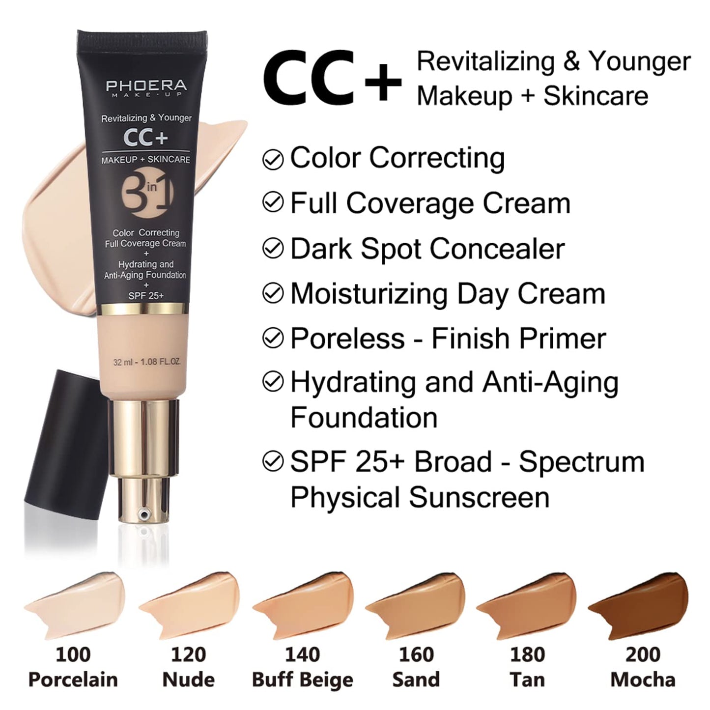 Hilareco Phoera CC+ Cream bottle showing SPF 25 rating