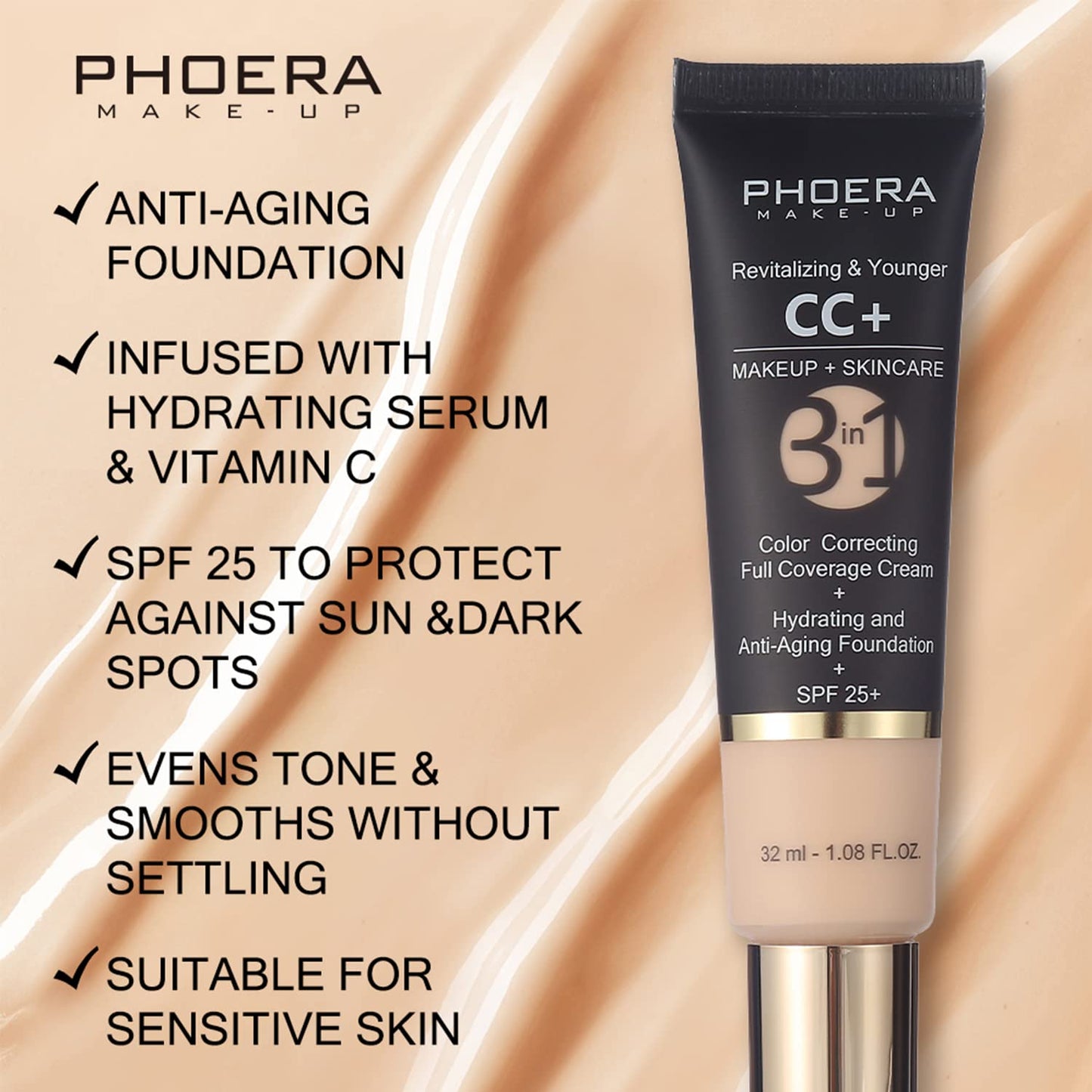 Hilareco Phoera CC+ Cream packaging back view