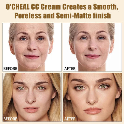 O'Cheal CC Cream color correcting formula swatch